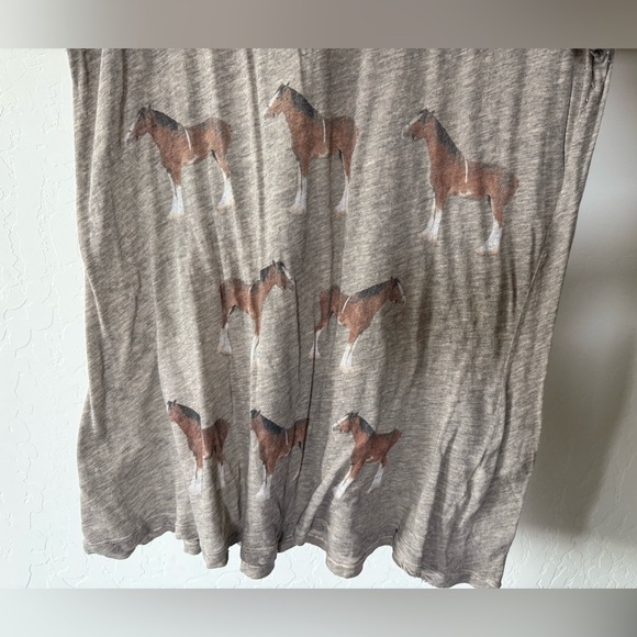 Wildfox|Distressed tan horse print tee,burnout style•••boho novelty print - Picture 6 of 13